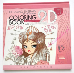 Princesses Vol 1 Coloring book 2D effect