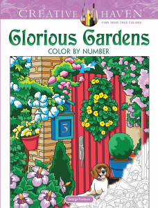 Glorious Gardens Color by Number Coloring Book. Kolorowanka według numerków