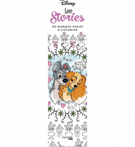 Marque-pages Disney Love stories: 50 marque-pages a colorier. Zakładki do kolorowania