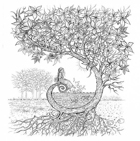 Journey to the Sunny Land Coloring Book