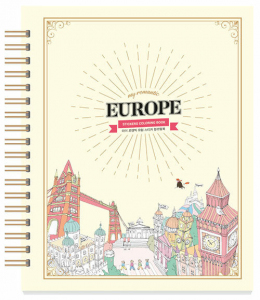 My Romantic Europe Stickers Coloring Book