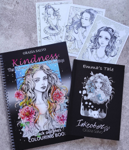 Pakiet: Kindness+ Emma's Tale + 3 pocztówki do kolorowania