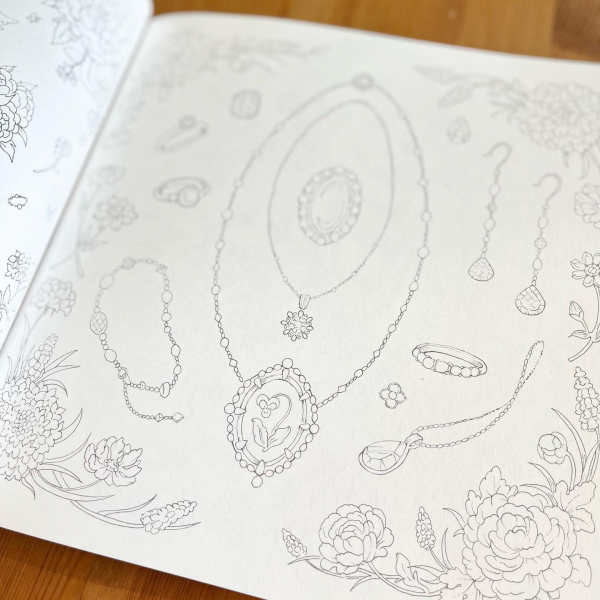 Peaceful Flower Coloring book